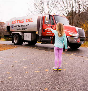 Girl Pointing to truck